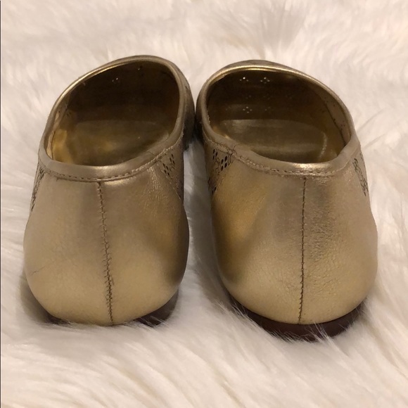 MICHAEL Michael Kors gold monogram flats - Picture 5 of 7